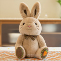 Cute plush brown rabbit pillow